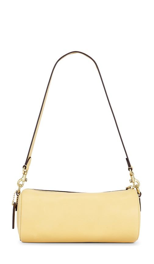 Natural Grain Leather Barrel Bag in Yellow - Coach - Modalova