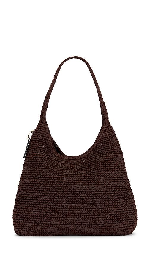 Refined Weave Straw Brooklyn 34 Shoulder Bag in Mauve - Coach - Modalova