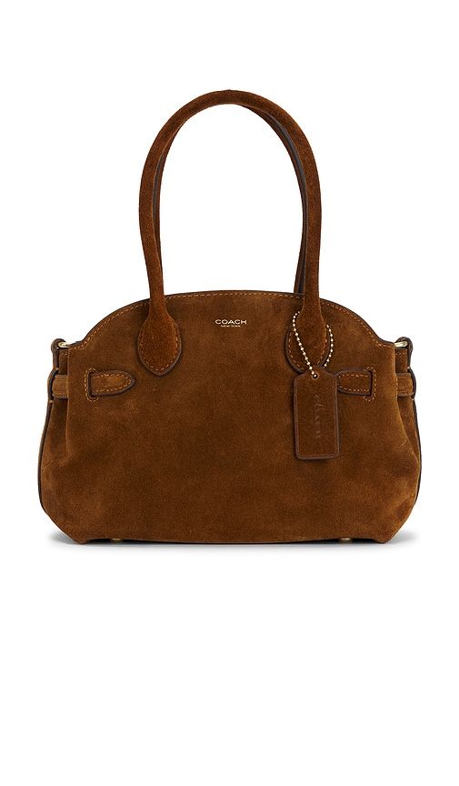 Soft Suede Empire Carryall 21 in Brown - Coach - Modalova