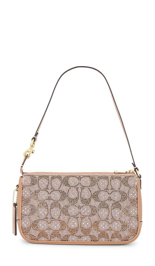 Crystal Signature Jacquard Plaza Bag in Brown - Coach - Modalova