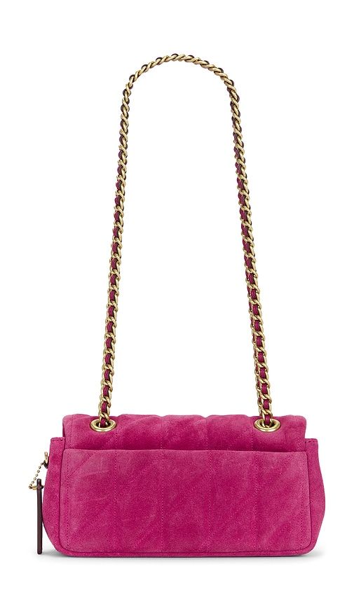 Quilted Suede Tabby Shoulder Bag 20 in Fuchsia - Coach - Modalova
