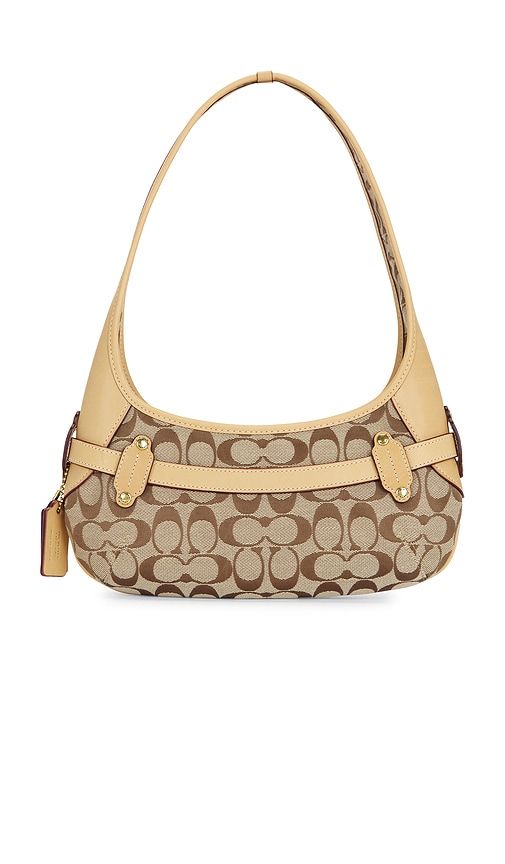 Belted Ergo Shoulder Bag 26 in Signature Jacquard in Tan - Coach - Modalova
