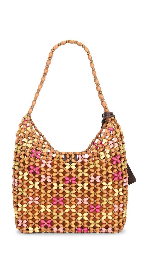 Wooden Beaded Brooklyn Shoulder Bag 28 in Brown - Coach - Modalova