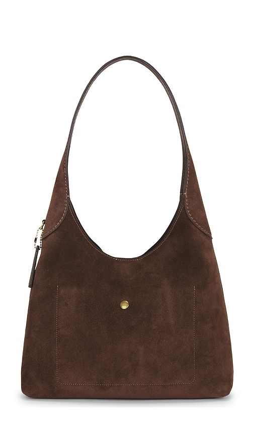 Suede Brooklyn Shoulder Bag 28 in Chocolate - Coach - Modalova
