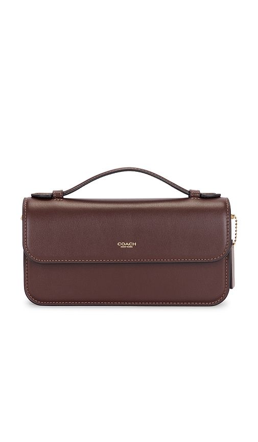 Refined Calf Leather New York Elora Top Handle Crossbody Bag in Brown - Coach - Modalova