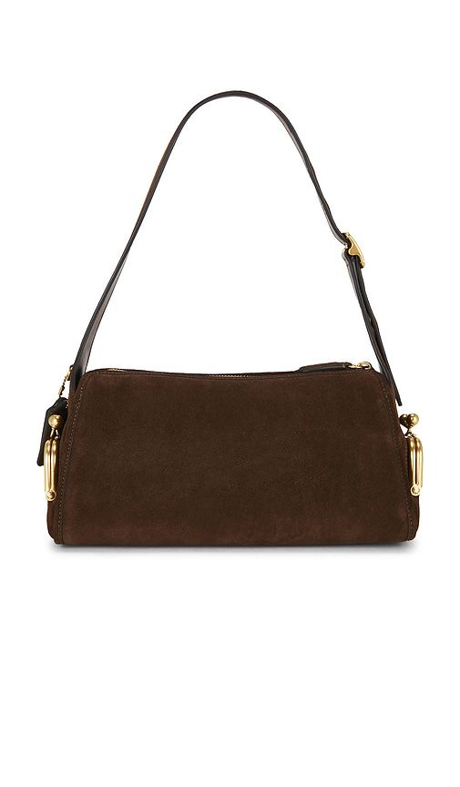 The Originals Suede Turnlock Haversack 27 in Chocolate - Coach - Modalova
