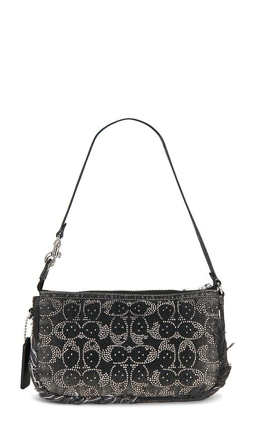 Distressed Denim Crystal Signature Plaza Bag in - Coach - Modalova