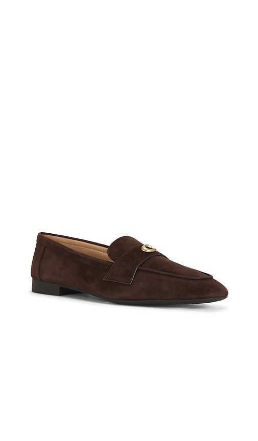Sculpted C Loafer in Chocolate. - size 10 (also in 6, 6.5, 7, 7.5, 8, 8.5, 9) - Coach - Modalova