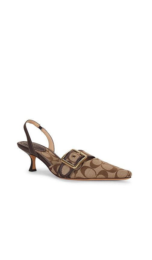 Margot Slingback Pump in Brown. - size 10 (also in 5.5, 6, 6.5, 7, 7.5, 8, 8.5, 9, 9.5) - Coach - Modalova