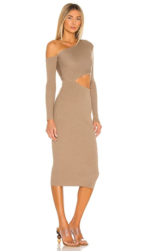 Nahla Knit Dress in Taupe. - size L (also in M, XL) - Camila Coelho - Modalova