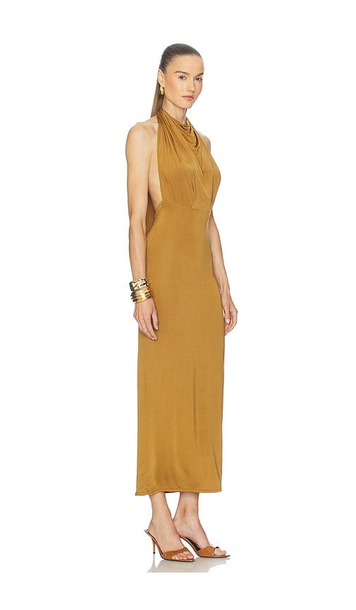 Jaci Midi Dress in Brown. - size L (also in S, XL, XS) - Camila Coelho - Modalova