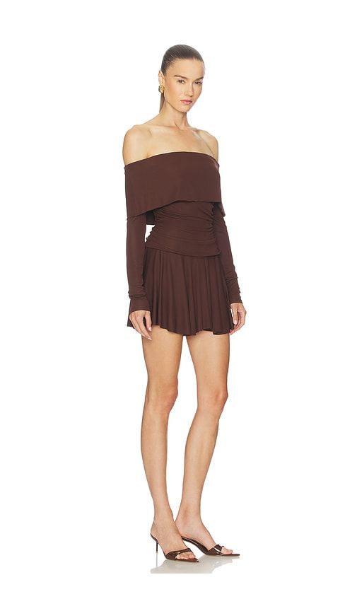 Olesya Mini Dress in Chocolate. - size L (also in M, S, XS) - Camila Coelho - Modalova