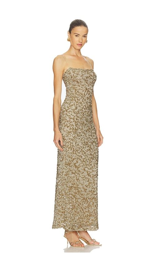 Kinsley Maxi Dress in Beige. - size M (also in S) - Camila Coelho - Modalova