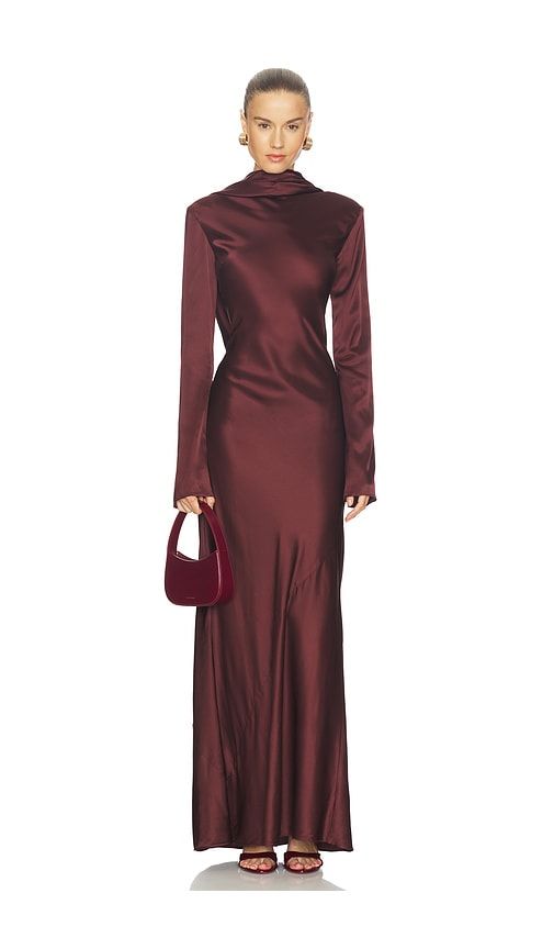 Calena Gown in Chocolate. - size M (also in S, XS, XXS) - Camila Coelho - Modalova