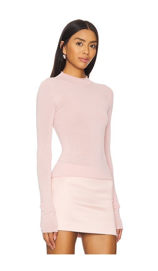 Pauline Mock Neck Sweater in Pink. - size L (also in M, S, XL, XS) - Camila Coelho - Modalova