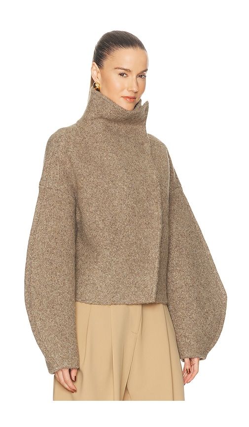 Wynter Boiled Knit Jacket in Taupe. - size L (also in M, S, XL) - Camila Coelho - Modalova