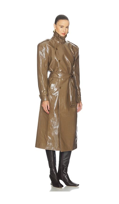 Nico Coat in Olive. - size L (also in M, S, XL, XS, XXS) - Camila Coelho - Modalova