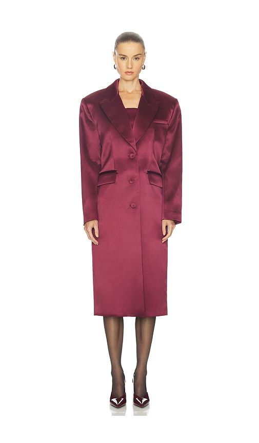 Haliee Coat in Burgundy. - size L (also in M, S, XL) - Camila Coelho - Modalova