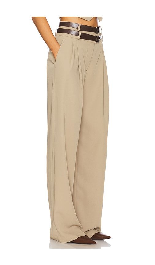 Jila Pant in Beige,Tan. - size XL (also in XS, XXS) - Camila Coelho - Modalova