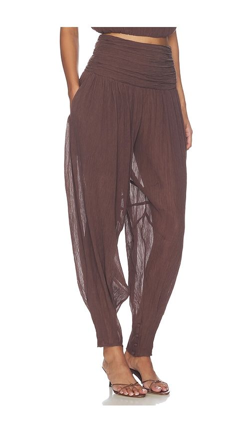 Mirelle Pant in Chocolate. - size L (also in M, S, XL, XS, XXS) - Camila Coelho - Modalova