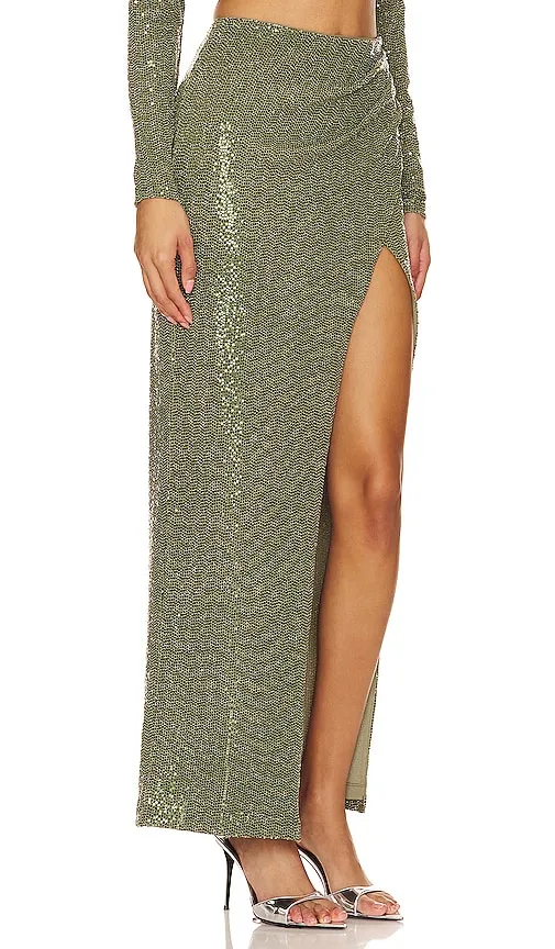 Martin Maxi Skirt in Olive. - size L (also in M, XL) - Camila Coelho - Modalova