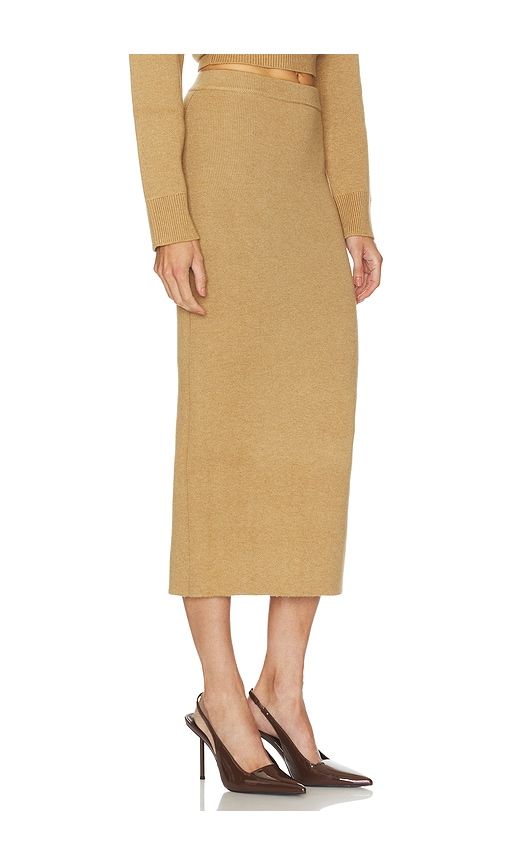 Costansa Midi Skirt in Tan. - size S (also in XL) - Camila Coelho - Modalova