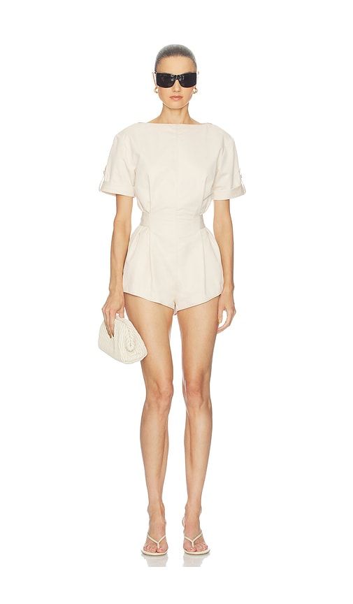 Amalia Romper in Ivory. - size L (also in M, S, XL, XS, XXS) - Camila Coelho - Modalova
