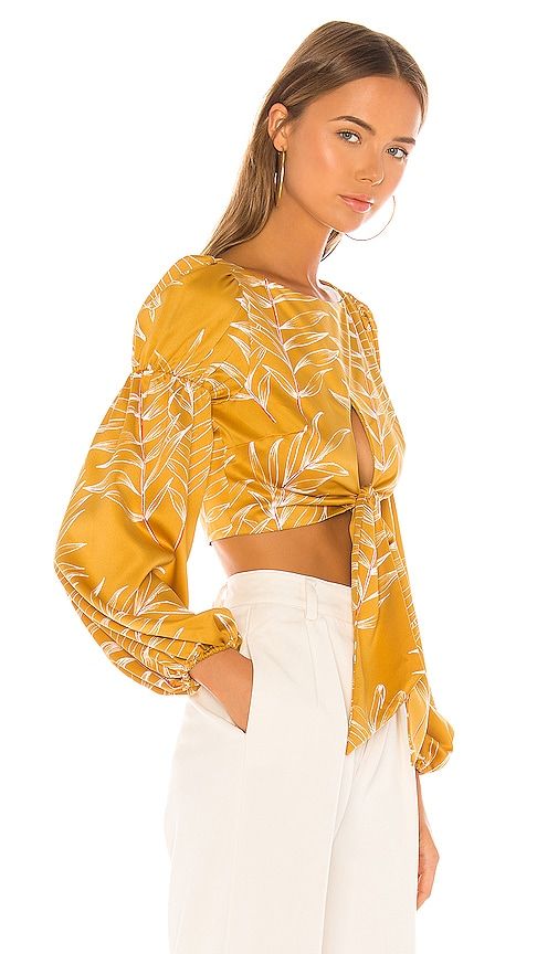 Marcia Top in Mustard. - size XS (also in XXS) - Camila Coelho - Modalova