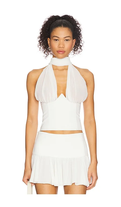 Luzina Top in Ivory. - size L (also in M, S) - Camila Coelho - Modalova
