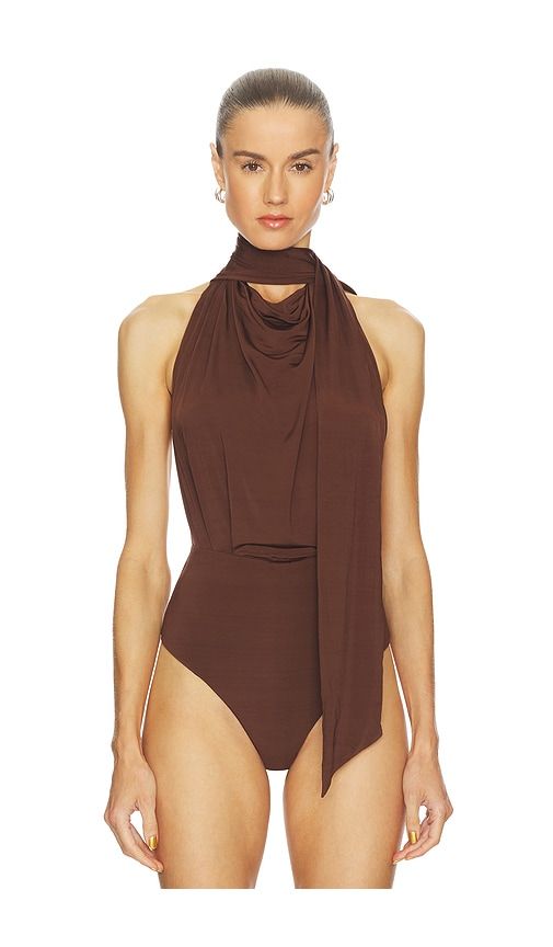 Jaci Bodysuit in Brown. - size L (also in M, XL) - Camila Coelho - Modalova