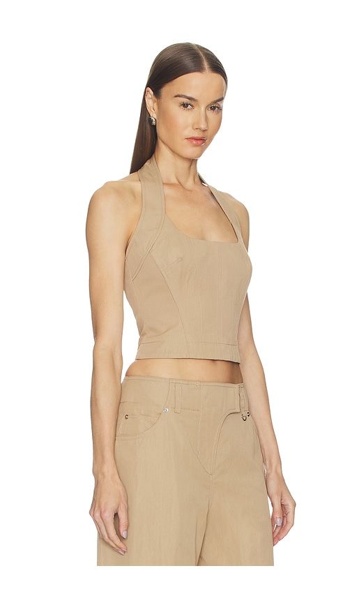 Amaia Top in Taupe. - size M (also in S, XL, XS) - Camila Coelho - Modalova