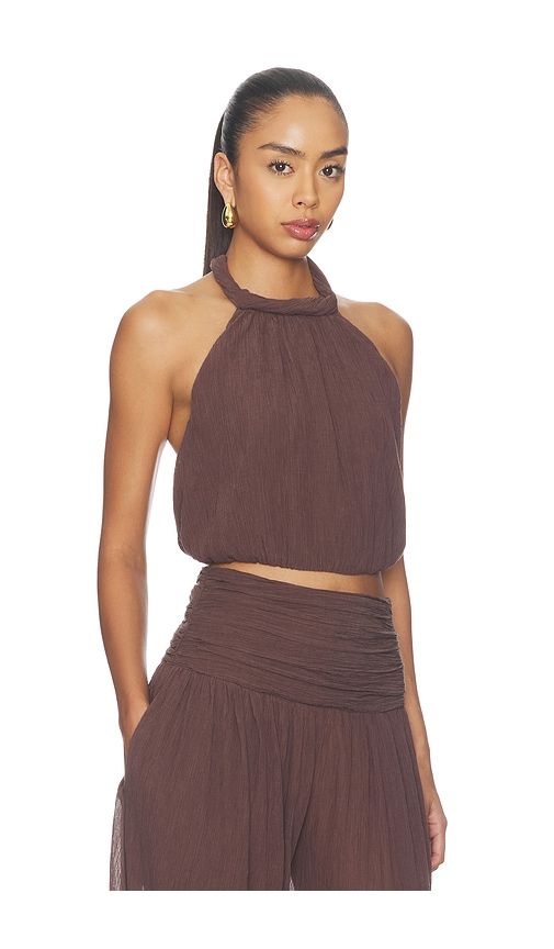Mirelle Top in Chocolate. - size M (also in S, XL, XS) - Camila Coelho - Modalova