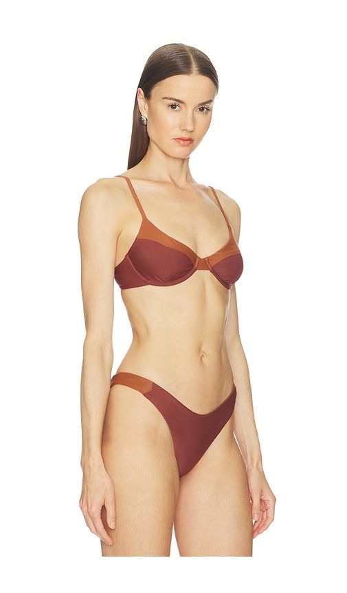 Jaslyn Top in Brown. - size M (also in S, XS, XXS) - Camila Coelho - Modalova