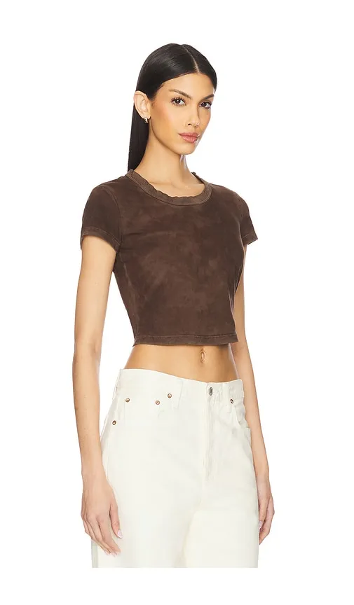 The Standard Baby Tee in Chocolate. - size M (also in S, XS) - COTTON CITIZEN - Modalova