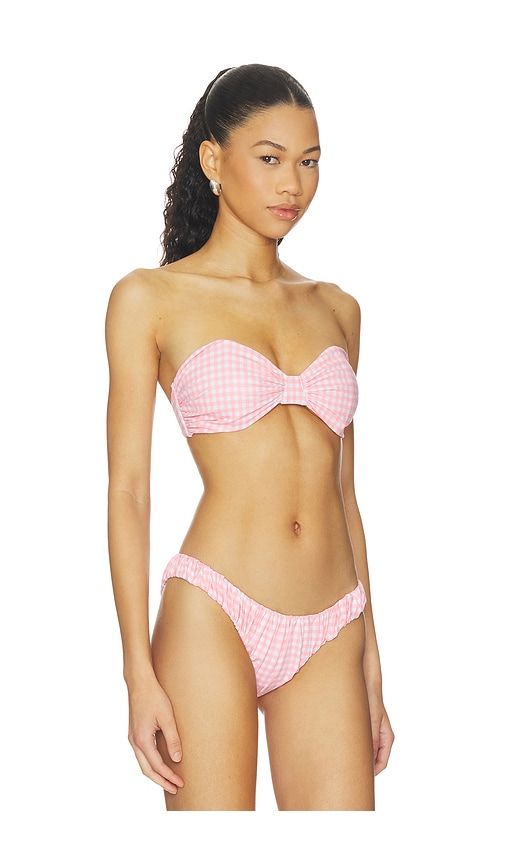 Maria Bikini Top in Pink. - size L (also in M, S, XS) - CAROLINE CONSTAS - Modalova