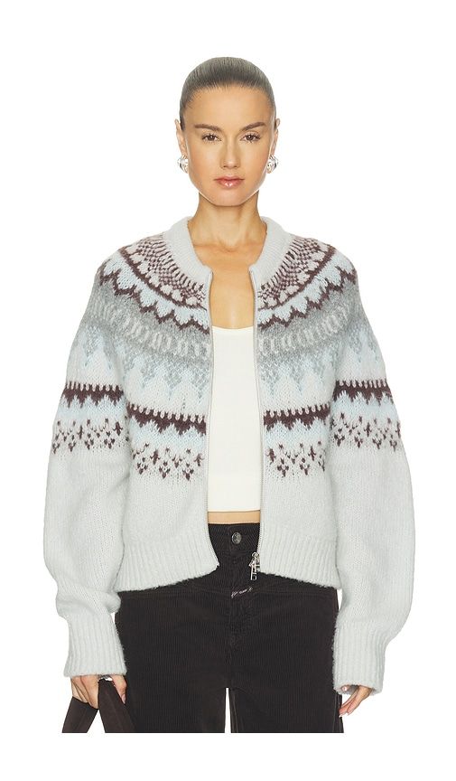 Cropped Zip Cardigan in Brown. - size L (also in M, S, XL, XXS) - CLOSED - Modalova