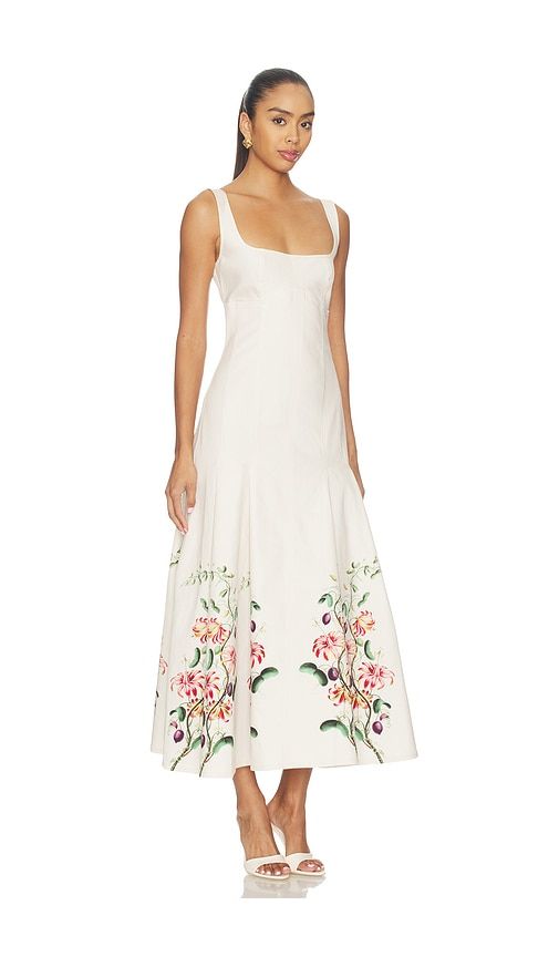 Charlie Pleat Dress in Cream. - size S (also in XS) - Clea - Modalova