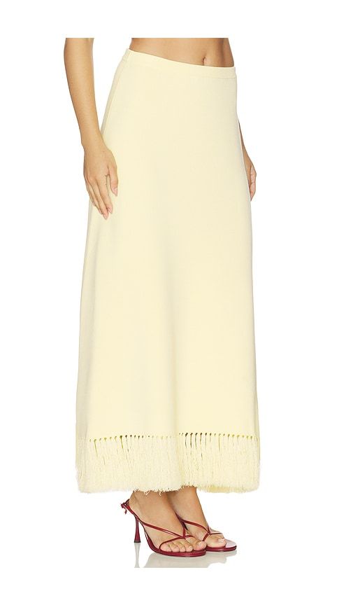Amelia Fringe Hem Skirt in . - size L (also in S, XS) - Clea - Modalova