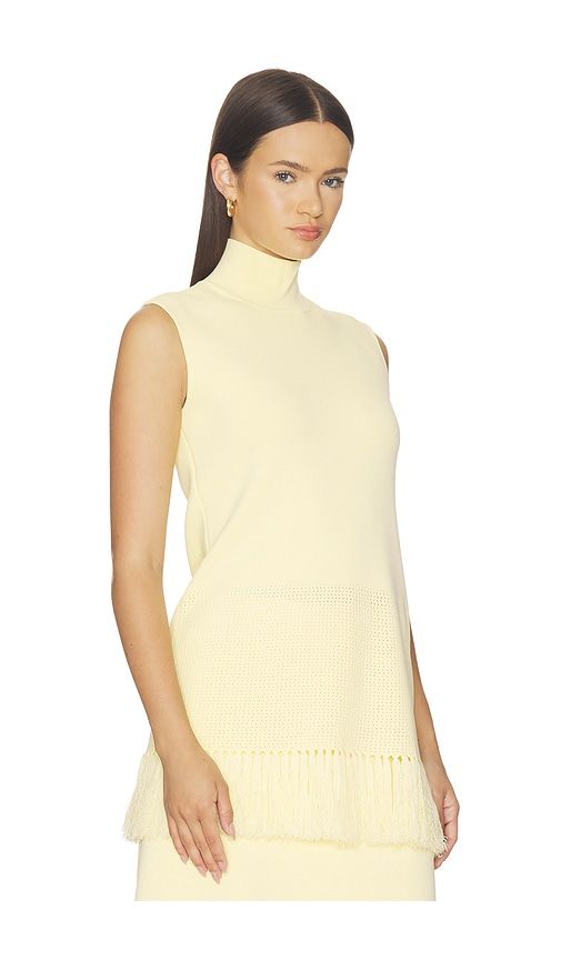 Tiama Fringe Hem Knit Top in . - size L (also in M, S, XS) - Clea - Modalova