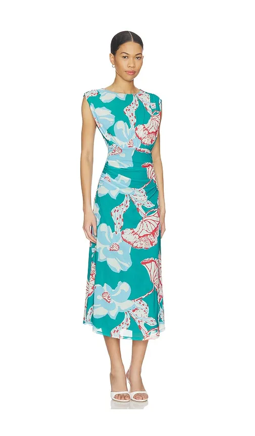 Joelle Midi Dress in Green,Blue. - size M (also in XS) - Cleobella - Modalova