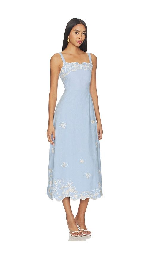 Marceline Midi Dress in Blue. - size S (also in M) - Cleobella - Modalova