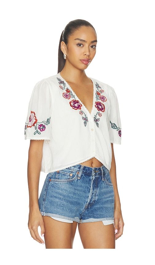 Brett Top in White. - size L (also in M, S, XS) - Cleobella - Modalova