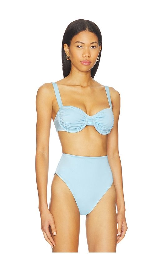 Beckett Bikini Top in Baby Blue. - size M (also in XS) - Cleobella - Modalova