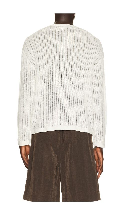 Pointelle Knit Sweater in White. - size M (also in S, XXL/2X) - Commas - Modalova