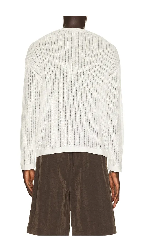 Pointelle Knit Sweater in White. - size S (also in XXL/2X) - Commas - Modalova