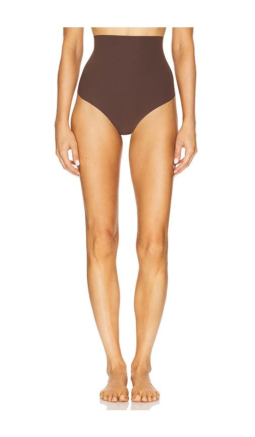 Control Thong in Chocolate. - size L (also in S, XL, XS) - Commando - Modalova