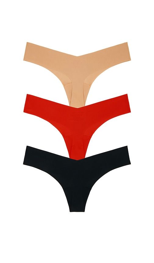 Classic Thong 3-pack in Red,Black. - size M/L (also in S/M) - Commando - Modalova