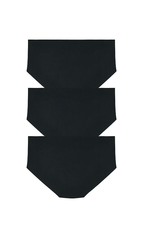 Invisible Rib Bikini 3-pack in Black - Commando - Modalova