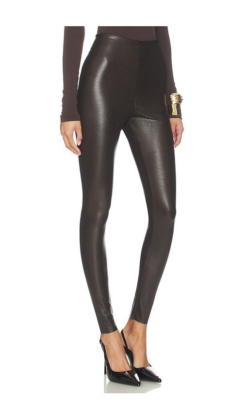 Faux Leather Legging in Brown. - size L (also in M, S, XL, XS) - Commando - Modalova