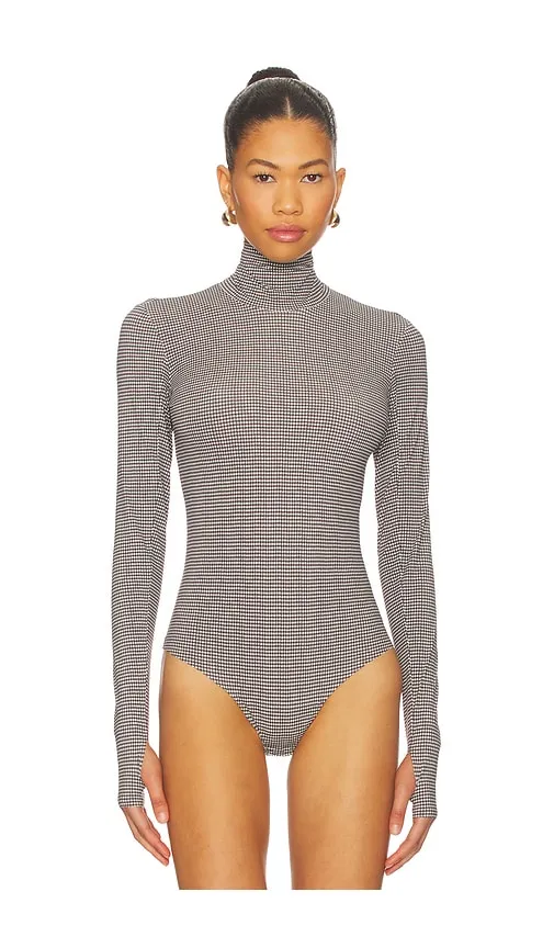 Classic Turtleneck Bodysuit in Brown. - size L (also in S) - Commando - Modalova